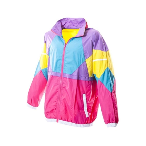Retro Neon Windbreaker
